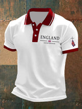Men's Union Jack Business Casual Polo Shirt