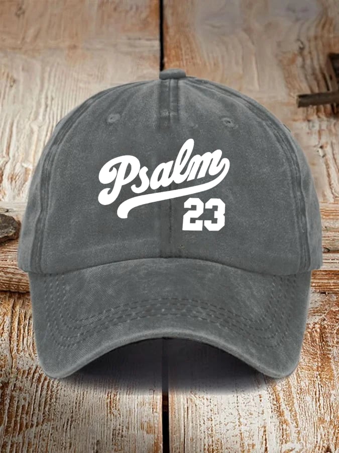 Unisex Psalm 23  Printed Cap