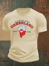 Men's  HANDS OFF GREENLAND  Print  T-Shirt