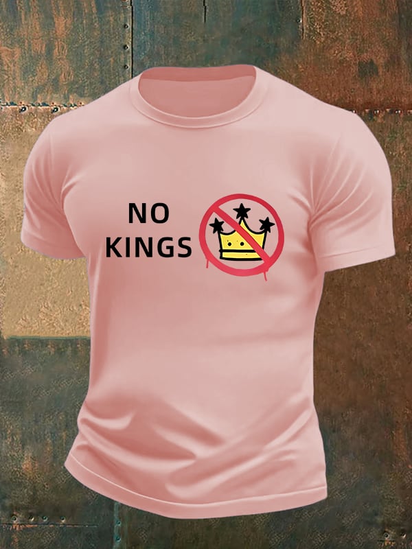 🔥Buy 3 Get 15% Off🔥Men's   NO KINGS Print T-Shirt