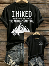 Women's Appalachian Trail Map Hiking Praising Teachers Print T-Shirt