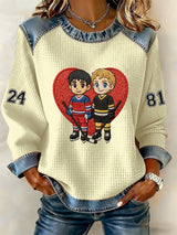 Women'S Fashionable Printed Casual Sweatshirt