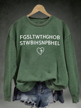 Women's FGSLTWTHGHOB STWBIHSNPBHELPrinted Crewneck Sweatshirt