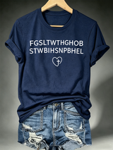 Women's FGSLTWTHGHOB STWBIHSNPBHEL Faith Print Top