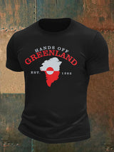 Men's  HANDS OFF GREENLAND  Print  T-Shirt