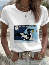 Women's Minnesota Strong Print Round Neck T-shirt