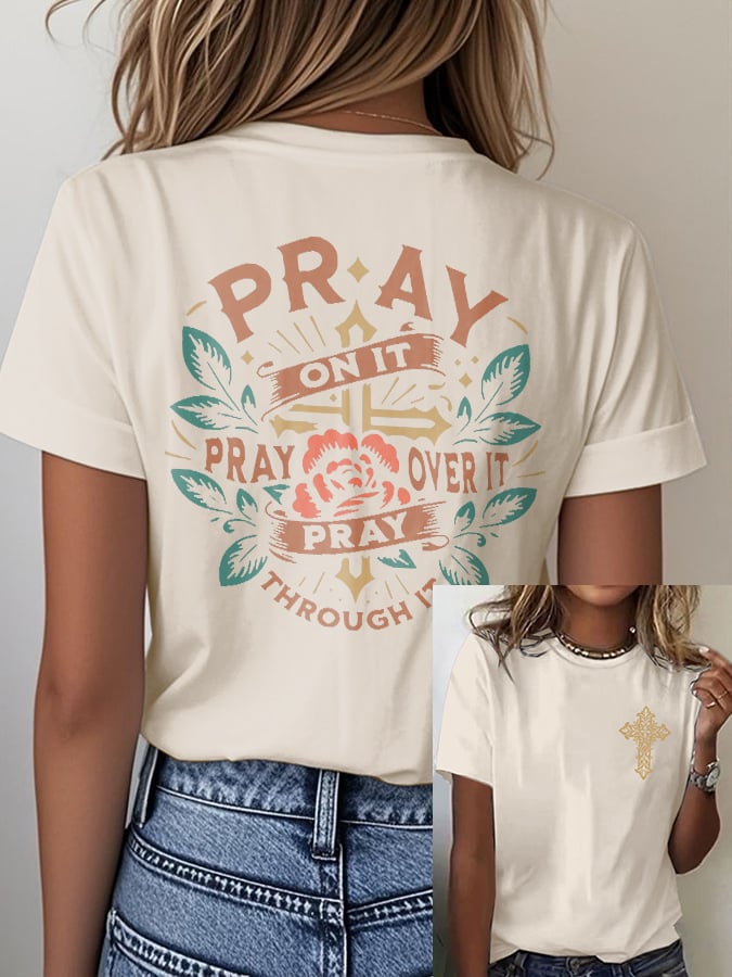 🔥Hot Sale Picks 🔥Women's Faith Print T-shirt