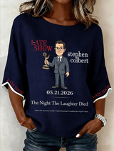 🔥Buy 3 Get 15% Off🔥Women's "Night When Laughter Stops" Printed Comfortable Top