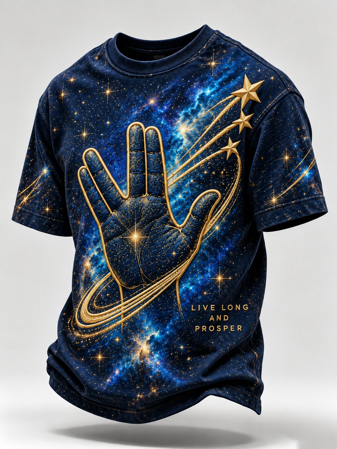 Men's Casual Commemorative-Edition Print Short-Sleeve T-Shirt