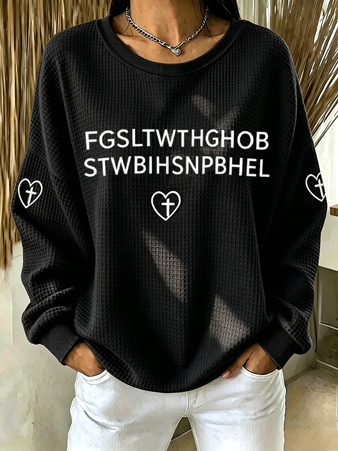 Women's  FGSLTWTHGHOB STWBIHSNPBHEL Faith Print Top
