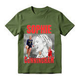 Sophie Cunningham Signature Basketball Graphic Tee, Vintage Sports Shirt