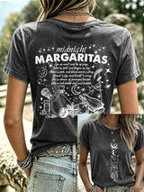 Women's Midnight Margaritas Print Casual T-shirt