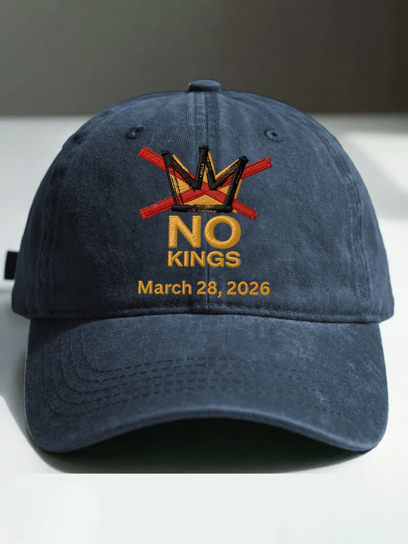 🔥Buy 3 Get 15% Off🔥Retro No Kings Day March 28 2026 Print Baseball Cap
