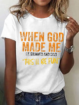 Women'S Casual Faith Short Sleeve T-Shirt