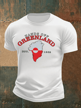 Men's  HANDS OFF GREENLAND  Print  T-Shirt
