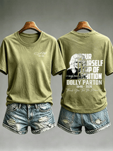 Women's  Vintage Signature Graphic Memorial Print T-Shirt