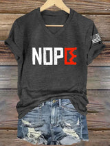 🔥Buy 3 Get 15% Off🔥Women's FDT NO KINGS Printed Casual V-Neck T-Shirt