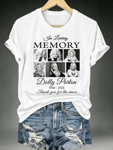 Women's Vintage Country Music Tribute Parton Tour T-Shirt
