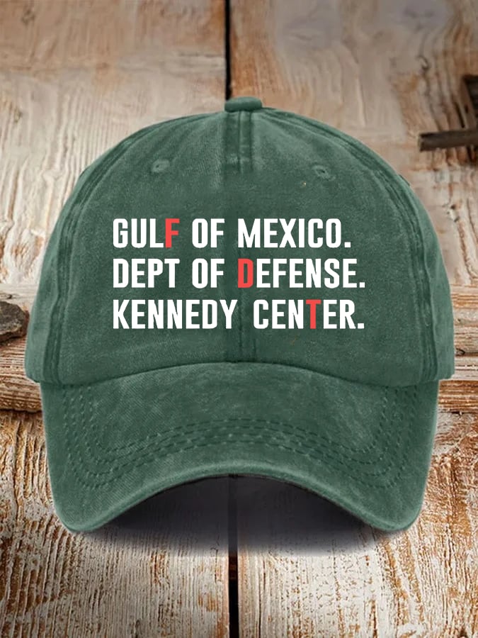 Unisex FDT  Printed Washed Cotton Hat