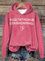 Women's  FGSLTWTHGHOB STWBIHSNPBHEL Printed Hoodie