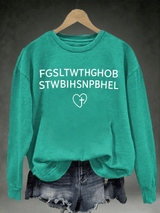 Women's FGSLTWTHGHOB STWBIHSNPBHELPrinted Crewneck Sweatshirt