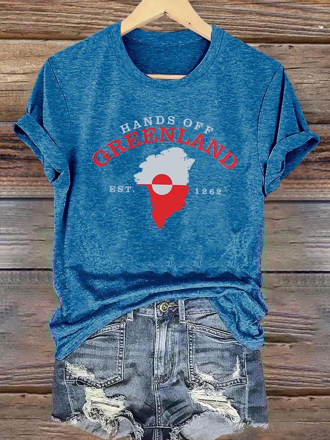 Women's HANDS OFF GREENLAND Print T-Shirt