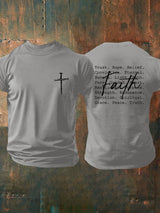 Men's casual faith T-shirt