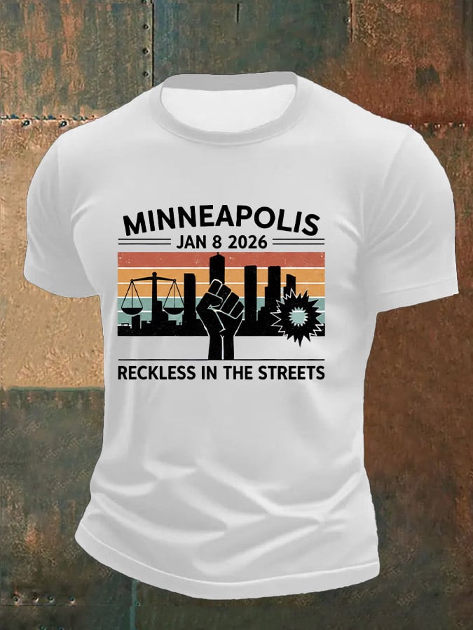 Men's Justice For Her Printed Casual T-shirt