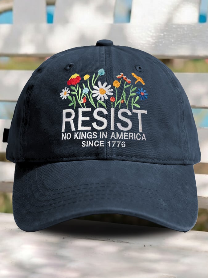 🔥Buy 3 Get 15% Off🔥Retro Resist No Kings In America Since 1776 Print Baseball Cap