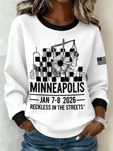Women's Minneapolis reckless in the streets Print Sweatshirt
