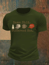 Men's  Same shit Different costume Print T-Shirt