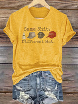 Women's  Same shit Different costume Print T-Shirt