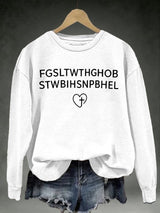 Women's FGSLTWTHGHOB STWBIHSNPBHELPrinted Crewneck Sweatshirt