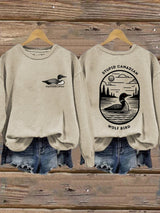 Women's Hockey Romance Print Casual Sweatshirt