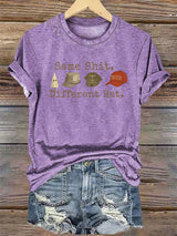 Women's  Same shit Different costume Print T-Shirt