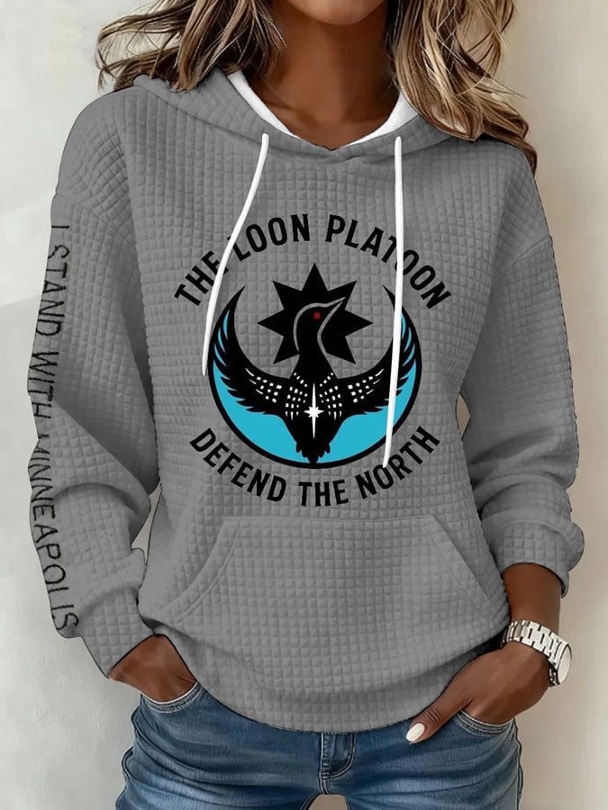 Women's Resist Print Hoodie Sweatshirt