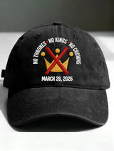 🔥Buy 3 Get 15% Off🔥Unisex No Kings No Thrones Printed Hat