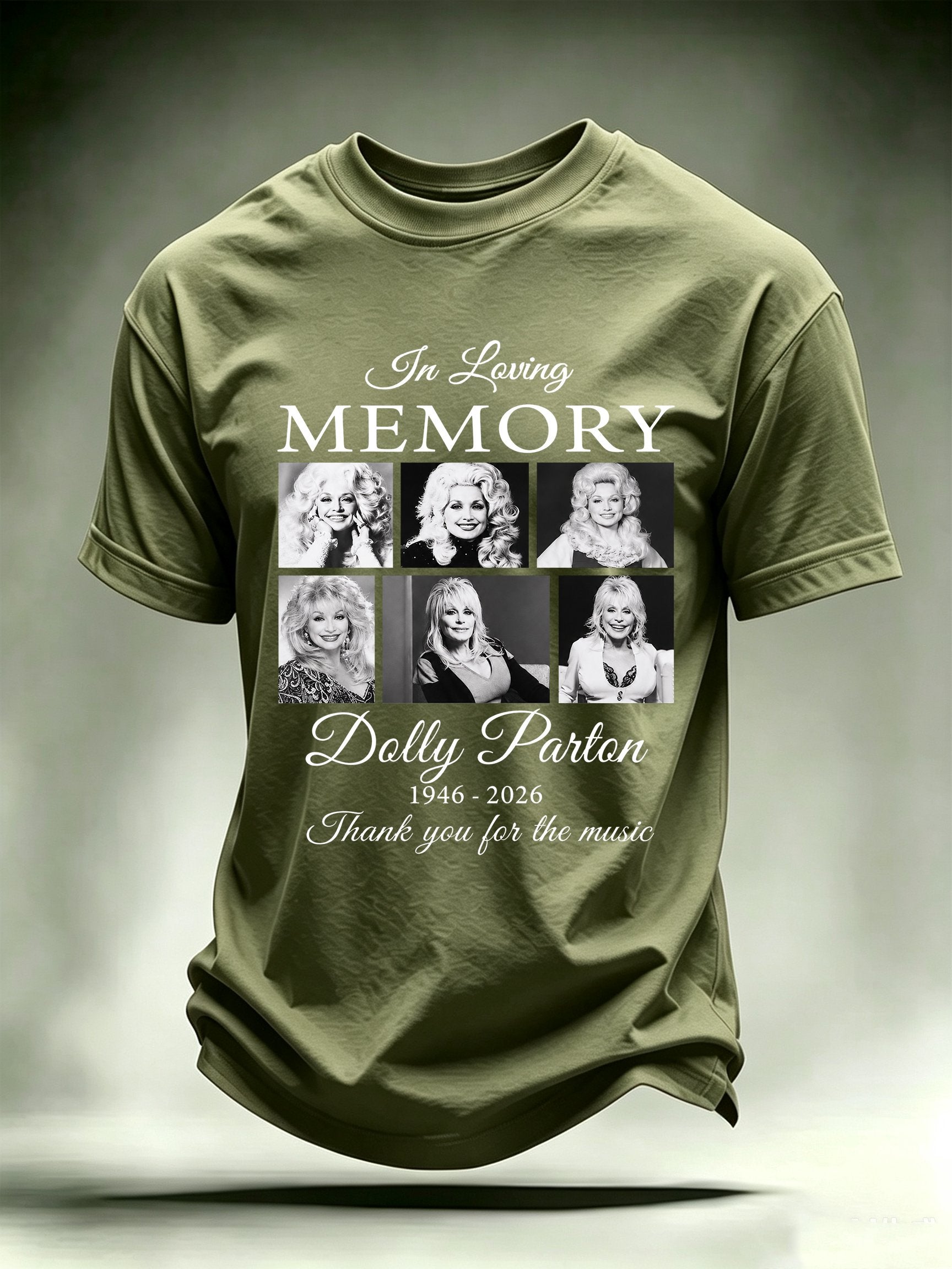 Men's Vintage Country Music Tribute Parton Tour T-Shirt