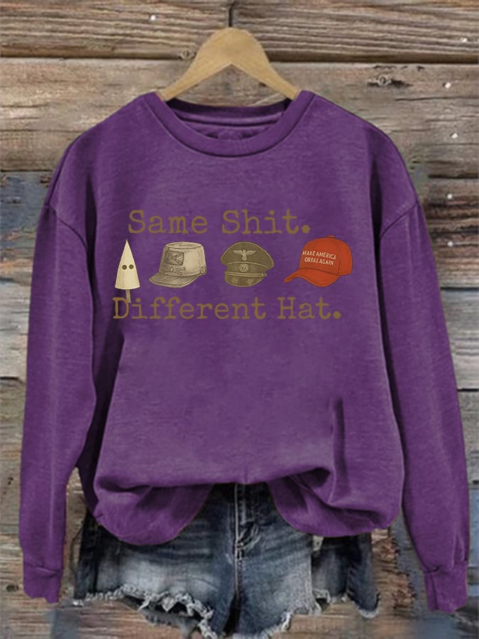 Women's  Same shit Different costume  Print  Sweater