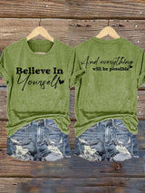 Women's Believe In Yourself Print Shirt
