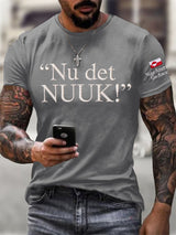 Men's Retro Nu Det Nuuk! Make America Go Away Print T-Shirt