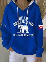 Women's Greenland Print Casual Sweatshirt