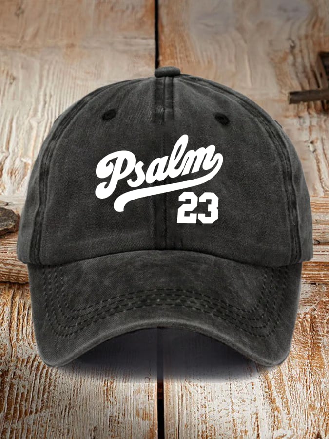 Unisex Psalm 23  Printed Cap