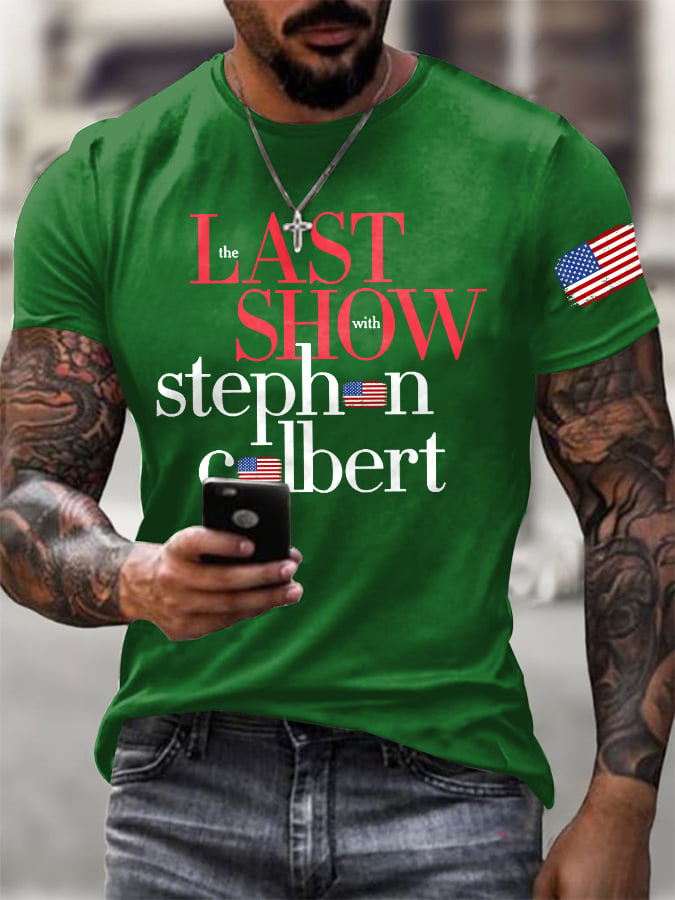 🔥Buy 3 Get 15% Off🔥Men's Retro Last Last Show Print T-Shirt