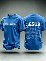 Men's JESUS IS KING Printed T-Shirt