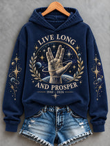 Women's Live Long And Prosper Print Casual Sweatshirt