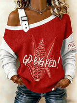 Women's Retro Volleyball Printed Sweatshirt