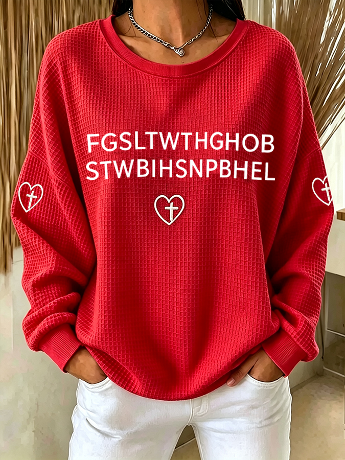 Women's  FGSLTWTHGHOB STWBIHSNPBHEL Faith Print Top