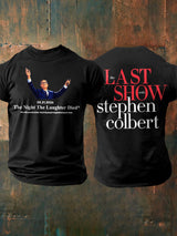 🔥Buy 3 Get 15% Off🔥Men's Retro Last Show 05.21.2026 The Night The Laughter Died After The Episode Ended. Hopefully People Laughed During The Show Print T-Shirt