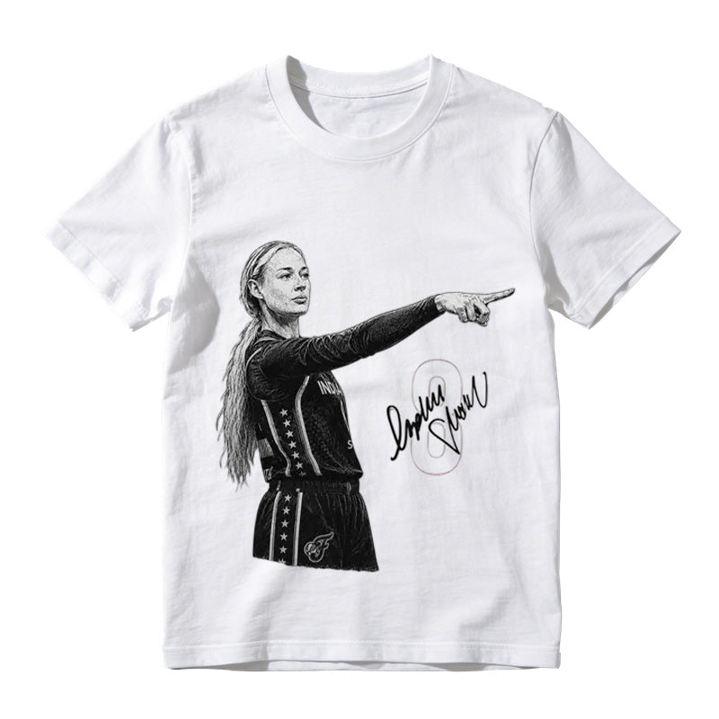 Sophie Cunningham Vintage Basketball Graphic Tee, Retro Sports Fan Unisex Cotton T-Shirt
